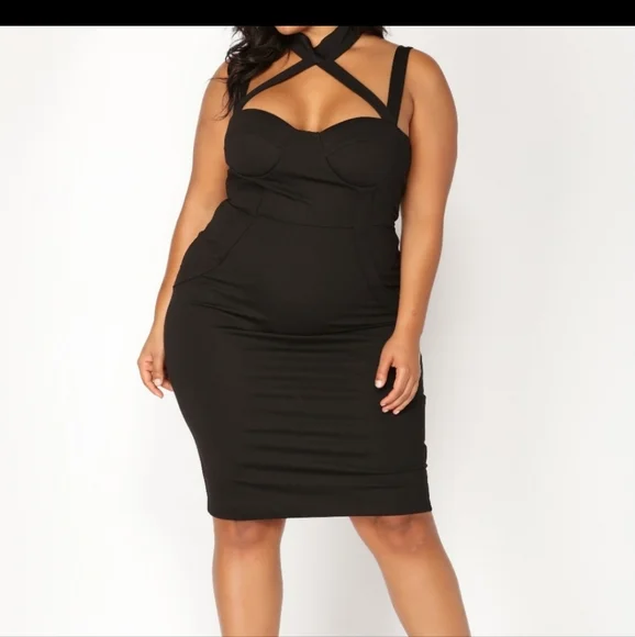 Fashion Nova Evil Queen Black Dress - Picture 1 of 5